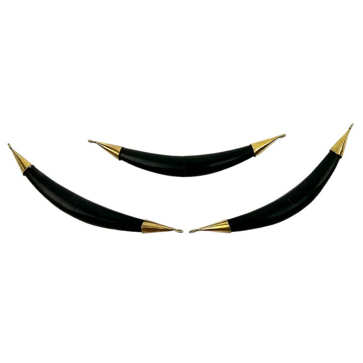 Jewelers Paradise - Wholesale Individual Charm/Pendant - Bone Sideways 6 inch Pendant - You Choose Color and Finish