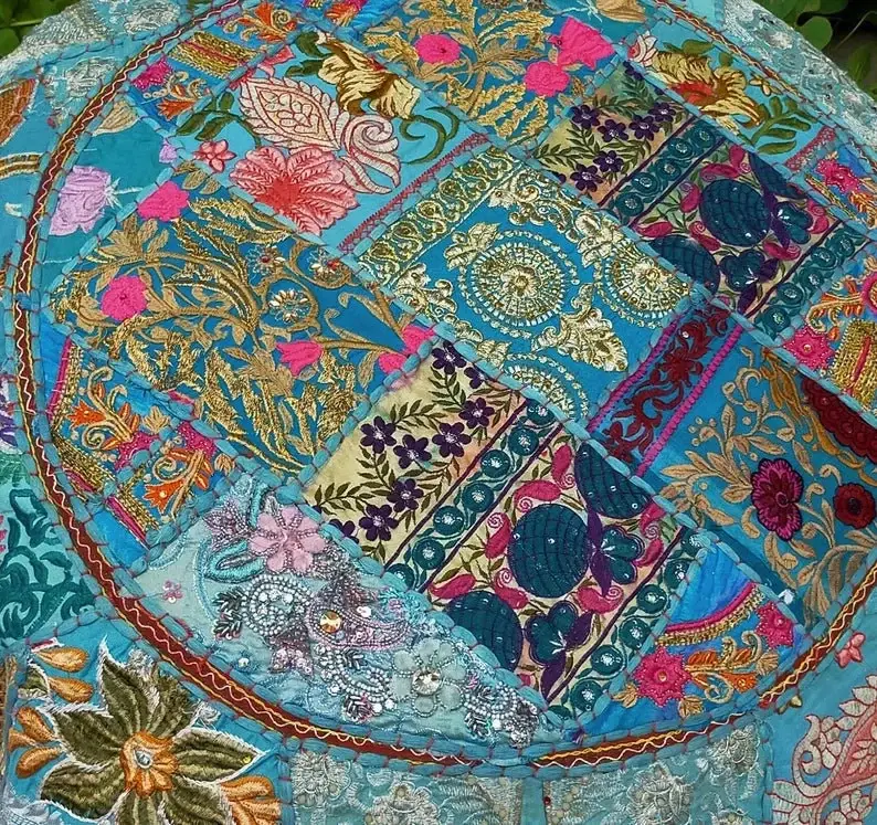 GYPSY STUDIO - Wholesale Floor Pillow - Boho Floor Pillow "Masala" Meditation Cushion Indian Floor1