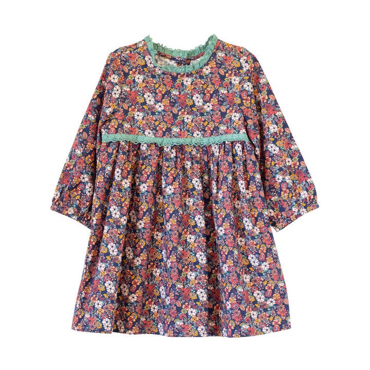 Toddler Priya Dress with Lace Trim | Garden Confetti for wholesale by Beet World