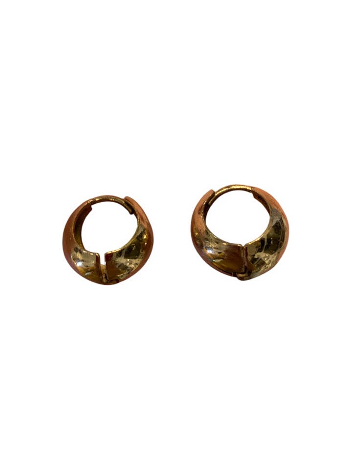 Silver Unity Huggie Earrings for wholesale by Urbiana