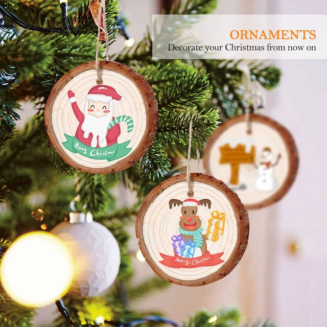 Sostraw & SmartThings - Wholesale DIY Craft Kit - DIY Wooden Slice for Christmas Ornaments3