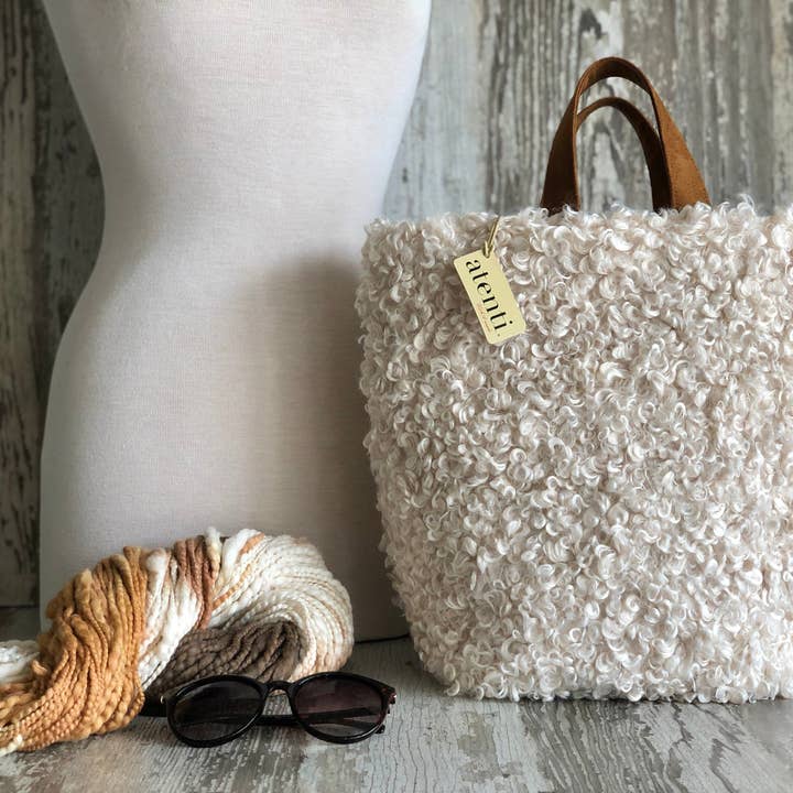 Atenti - Wholesale Knitting/Crochet Supplies - Knitting and Crochet Organizer Project Bag: Curly Cute Hope Basket0