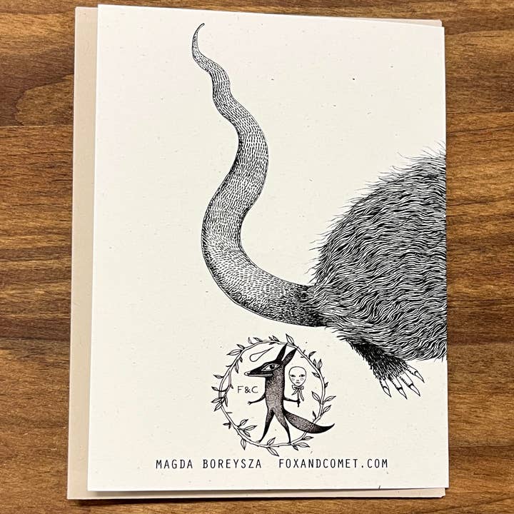 Fox & Comet – Engroshandel Brevpapir/sæt med noteskort – Dyrekort - Pungrotte1