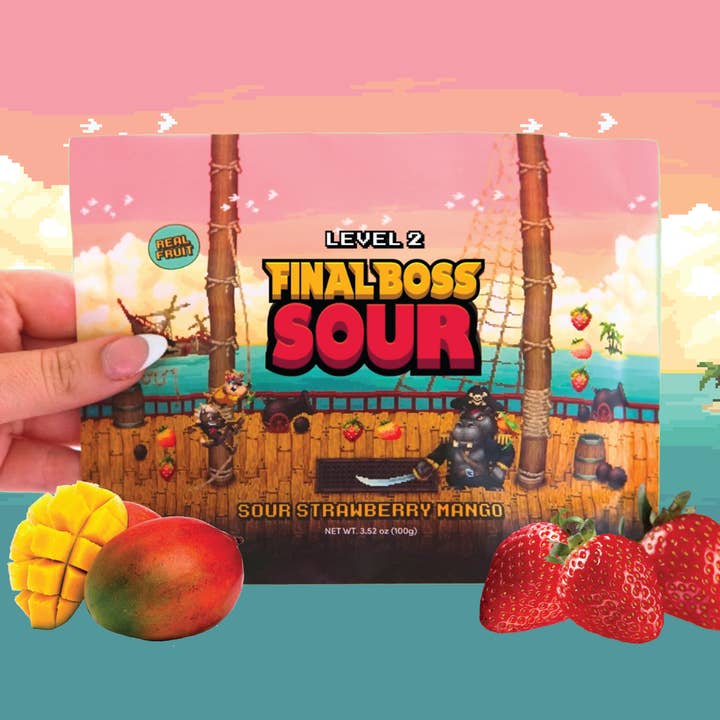 Level 2 Strawberry Mango (1-Pack) for wholesale by Final Boss Sour
