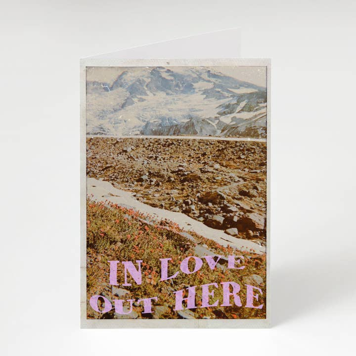 In Love Out Here A6 Greeting Card for wholesale by Kelsey Flones Design