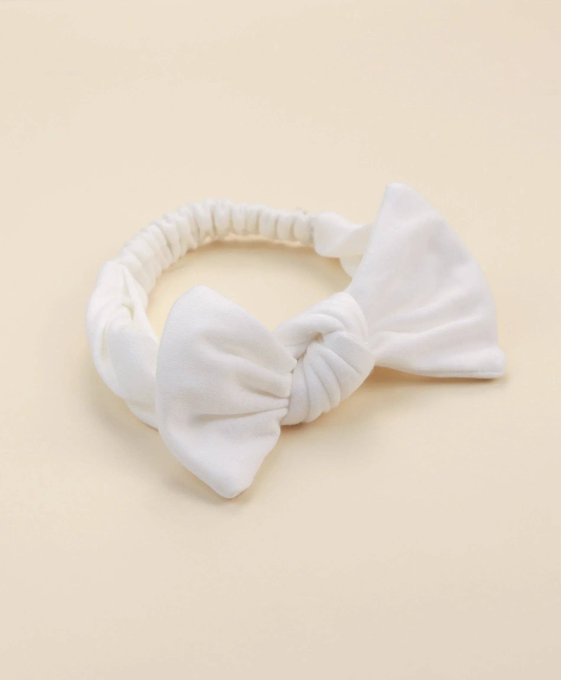 Lūmmi in Colour Babywear - Wholesale Fashion Headband - Baby - Organic Cotton Headband - White1