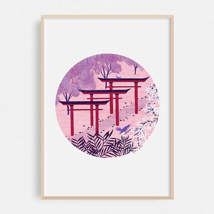 Torii Walkway Artists Print Wall Art for wholesale by Papio Press