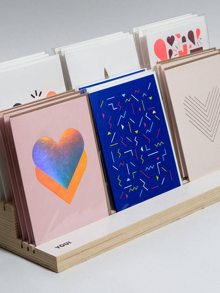 Greeting Card Stand for wholesale by YOUI Paper Co.