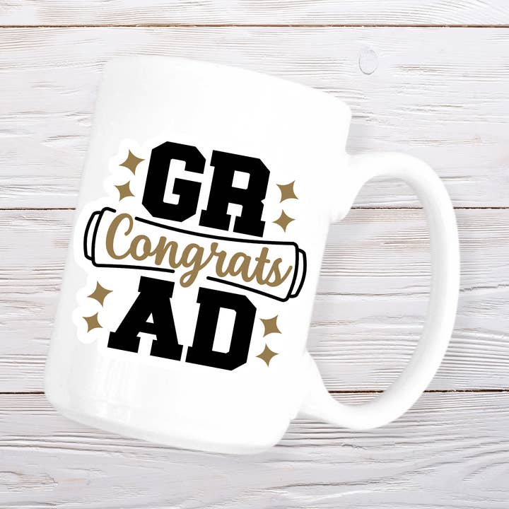 Félicitations Diplômé Tasse pour la vente par Sunshine & Lemons Co.