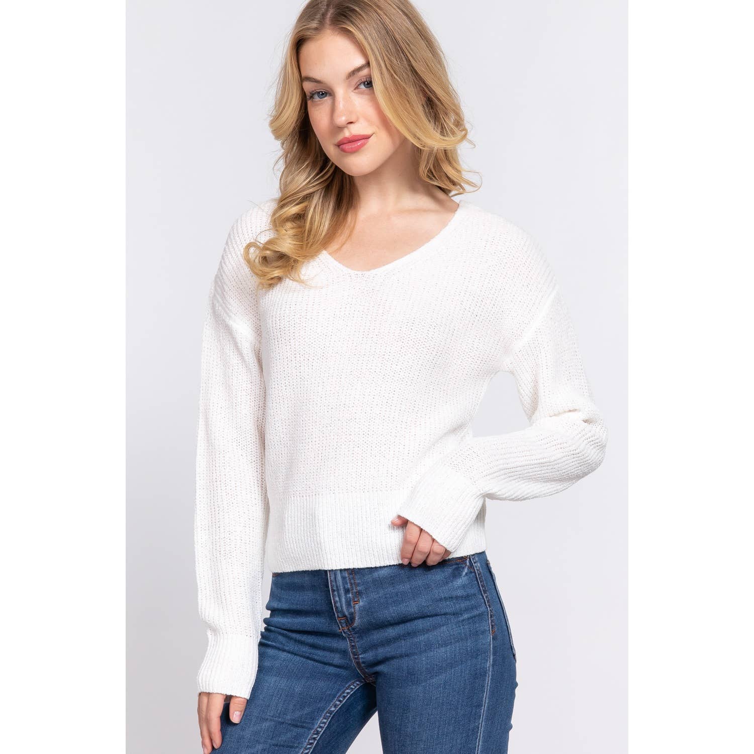 Apolline – Engroshandel Pullover - Dame – DOLMAN SLV STRAPPY TRØJE MED ÅBEN RYG9