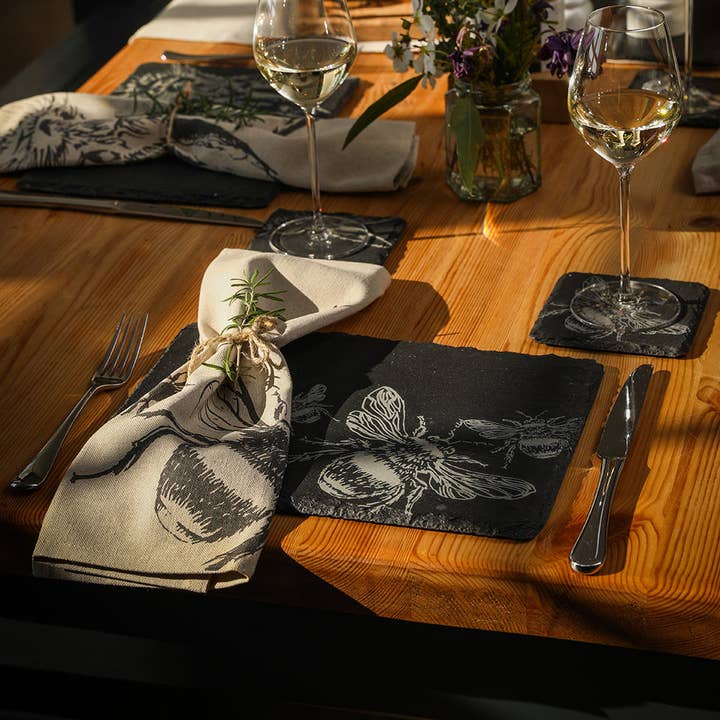 2 Slate Place Mats - Bee for wholesale by Selbrae House Ltd