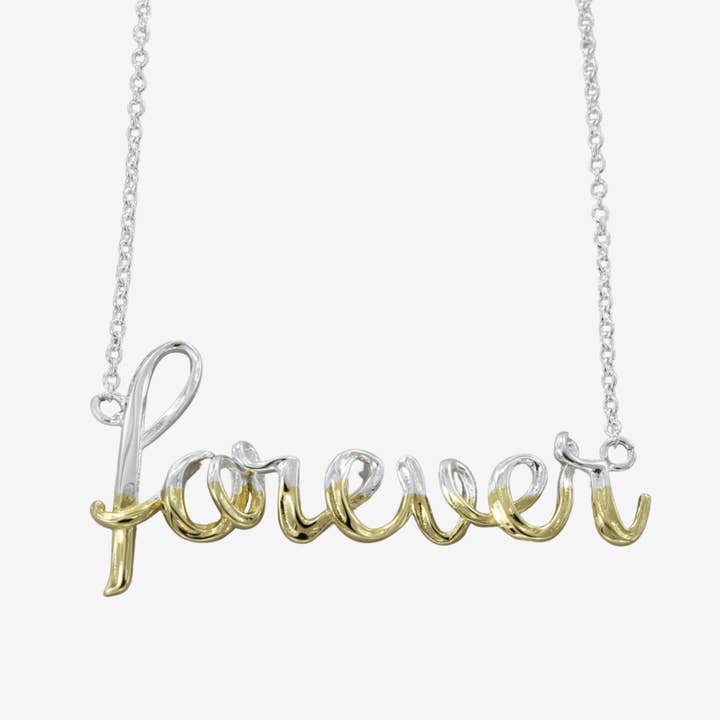 Forever Script Necklace for wholesale by REEVES & REEVES