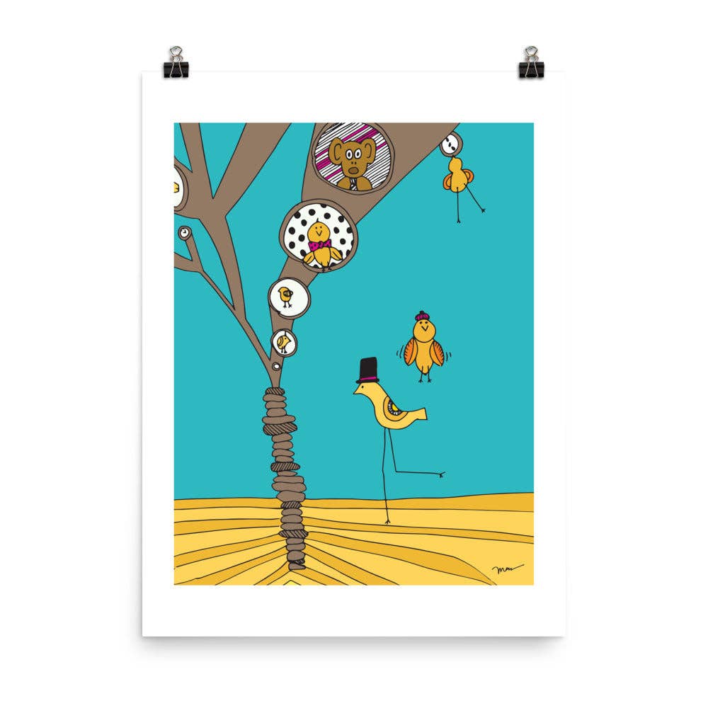 The MoMeMans - Wholesale Art Print - Treehouses Print12