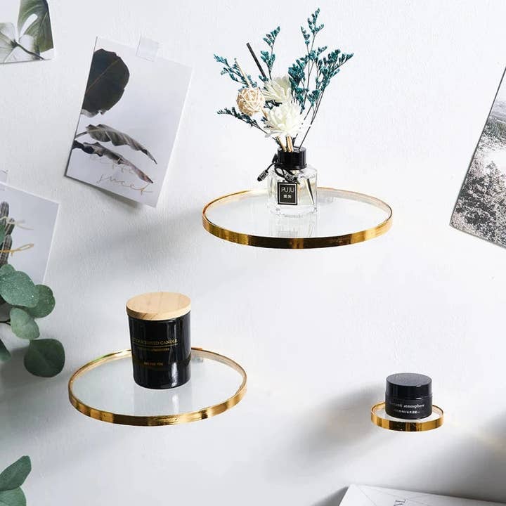 Kiyo Home – wholesale Vägghylla – Glas hängande hylla
