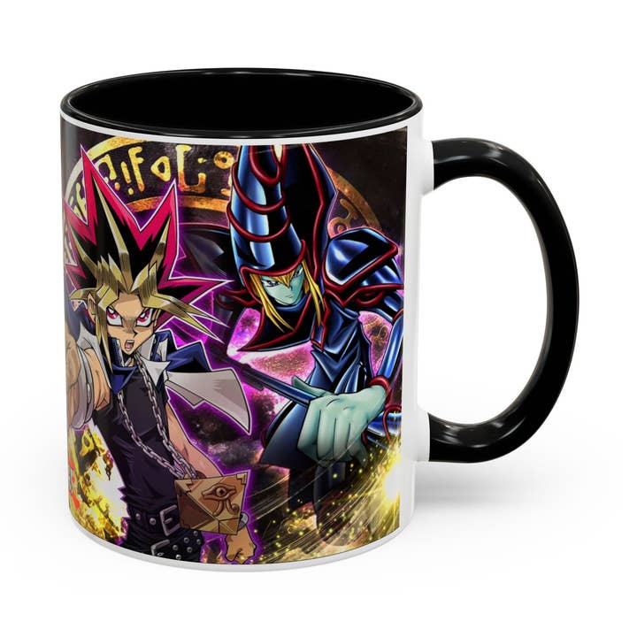 Tasse à café Dueliste d'anime | Motif Dark Duel Monsters (11/15 oz) pour la vente par Le Paperie Co