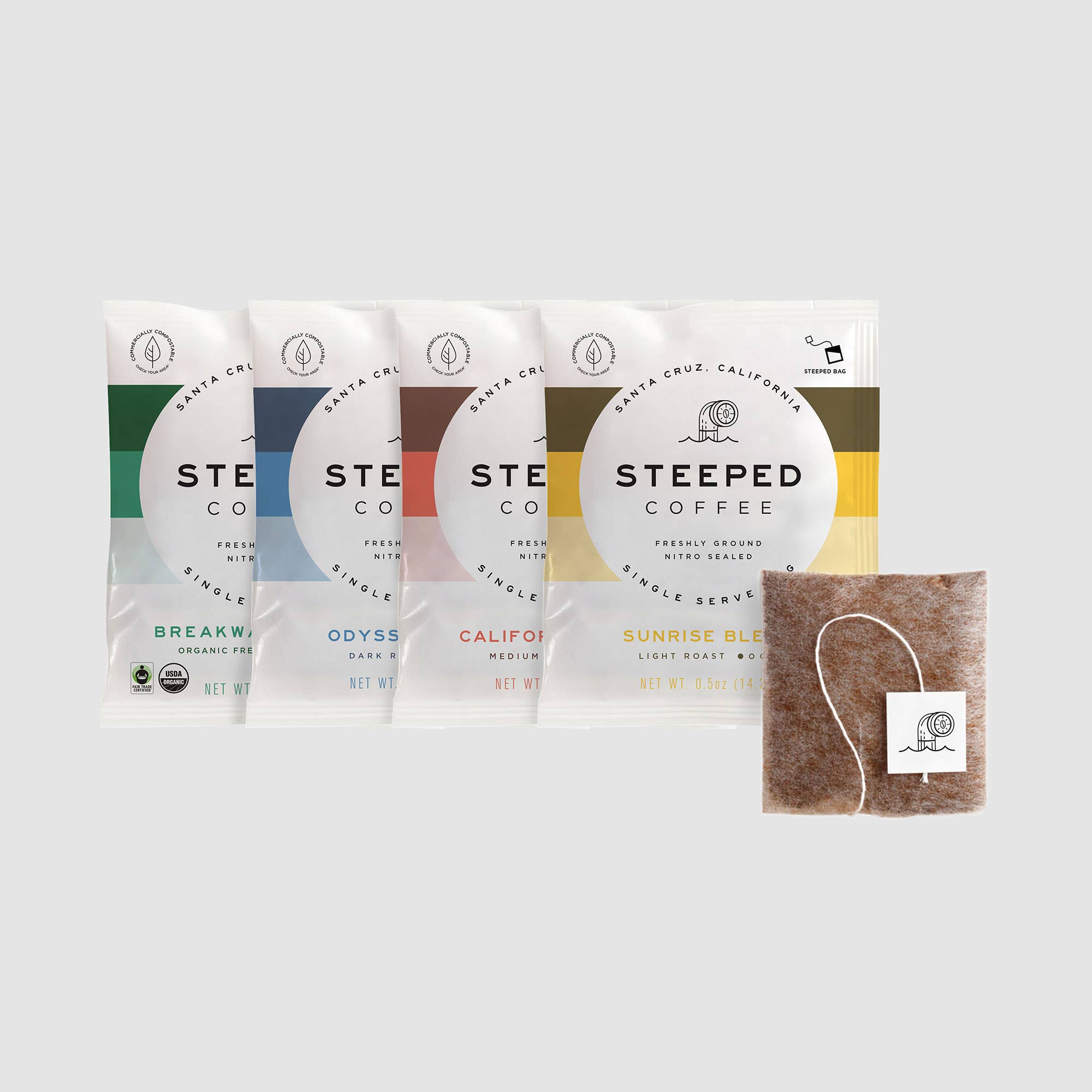 Steeped Coffee - Wholesale Ground Coffee - The Line Up - Variety Pack Coffee 8ct Carton1