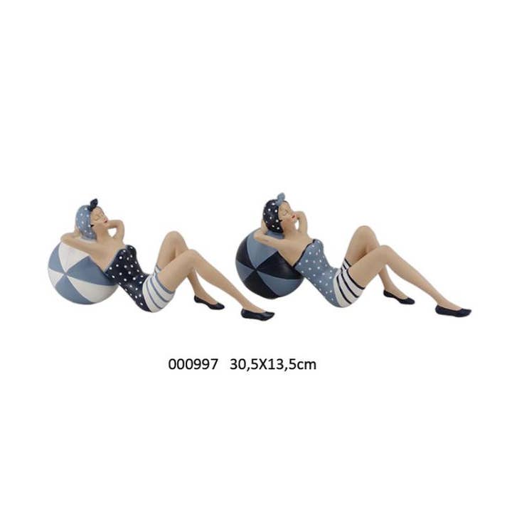 Faye - Wholesale Inflatables - Reclining Bather on Ball 'Coastline' 2 Ass0