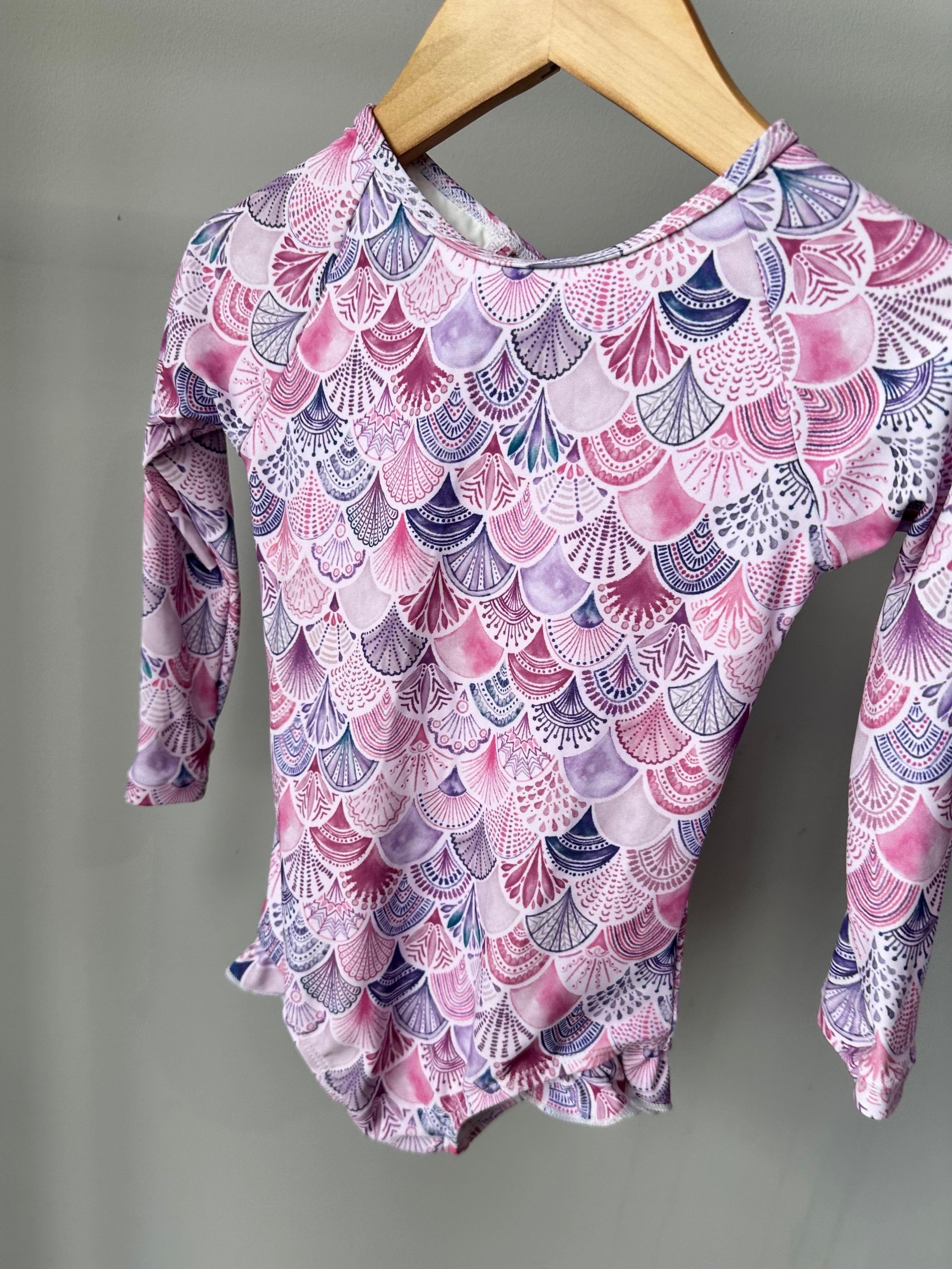 Current Tyed Clothing - Wholesale Rashguard - Kids - The "Sofia" Ruffle Rashguard Suit2