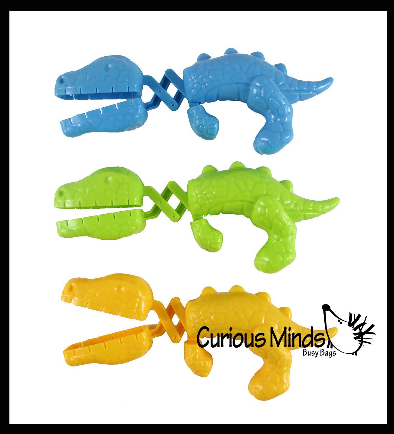 Curious Minds Toys - Wholesale Finger Puppet - Kids & Baby - 1 Dino Grabber Tong - Tweezer Claw - Dinosaur Chomp Puppet6