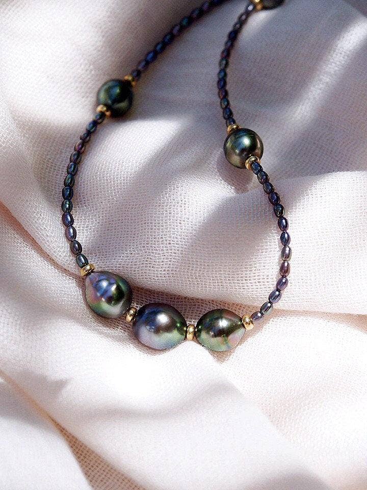Ke Aloha Jewelry - Wholesale Beaded/Pearl Necklace - Tahitian Pearl Beaded Necklace - Hokuloa1