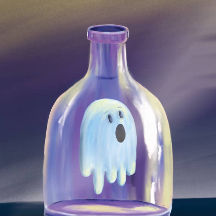 Jess Buckholtz Art - Wholesale Art Print - Trapped Little Ghost0