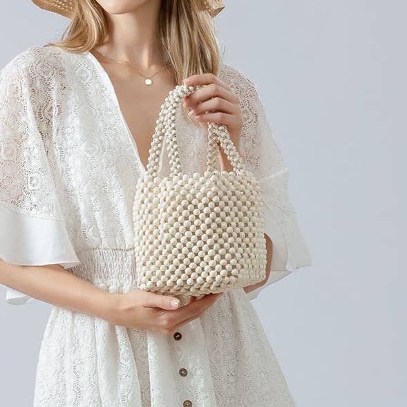 Dipped Shop - Wholesale Strandtas - Kralen Handgemaakte Geweven Handtassen DPFB07113