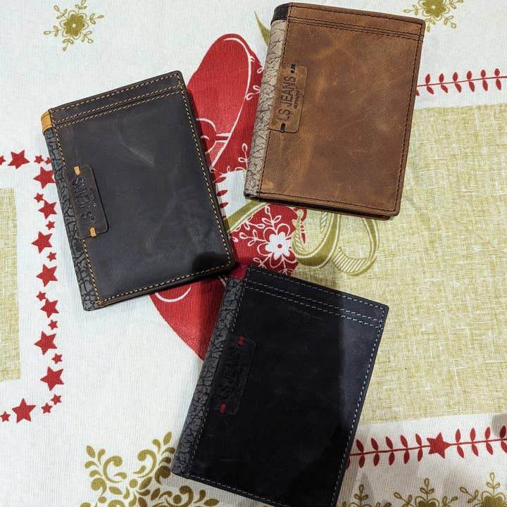 CARTEIRA DE COURO PARA HOMEM. Nova Coleção por atacado de MIA LAROUGE