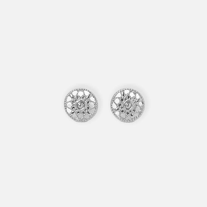 Mosaic Studs Silver for wholesale by sanctuaire