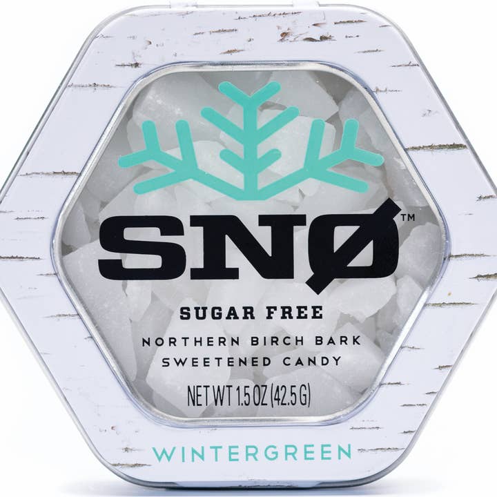 Wintergreen Sugar Free Candy - Keto & Vegan | 6 Tins for wholesale by SNØ