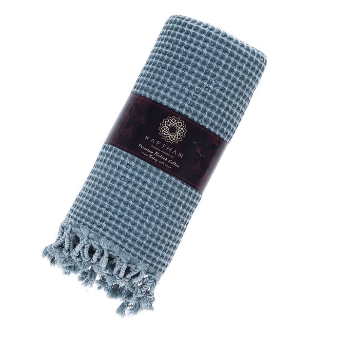 KAFTHAN – Toalha de banho por atacado – Toalha Turca Stoned Waffle | Toalha de Praia | Presente de Natal2