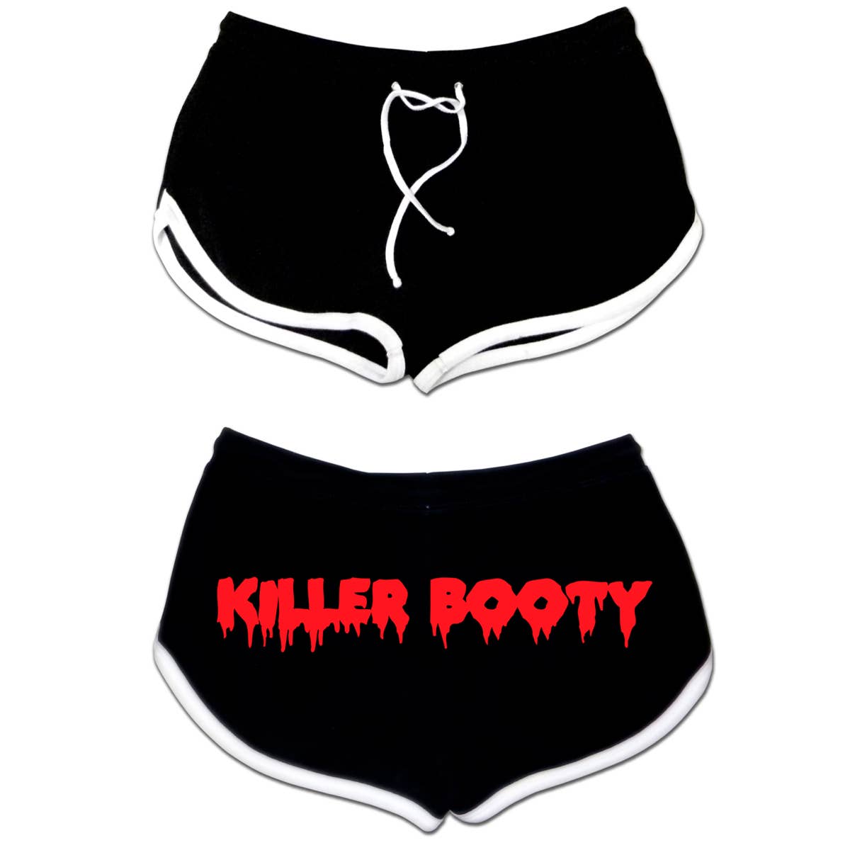 Black PS1359S-BLACK RED | Killer Booty | Women's Shorts for wholesale on Faire0