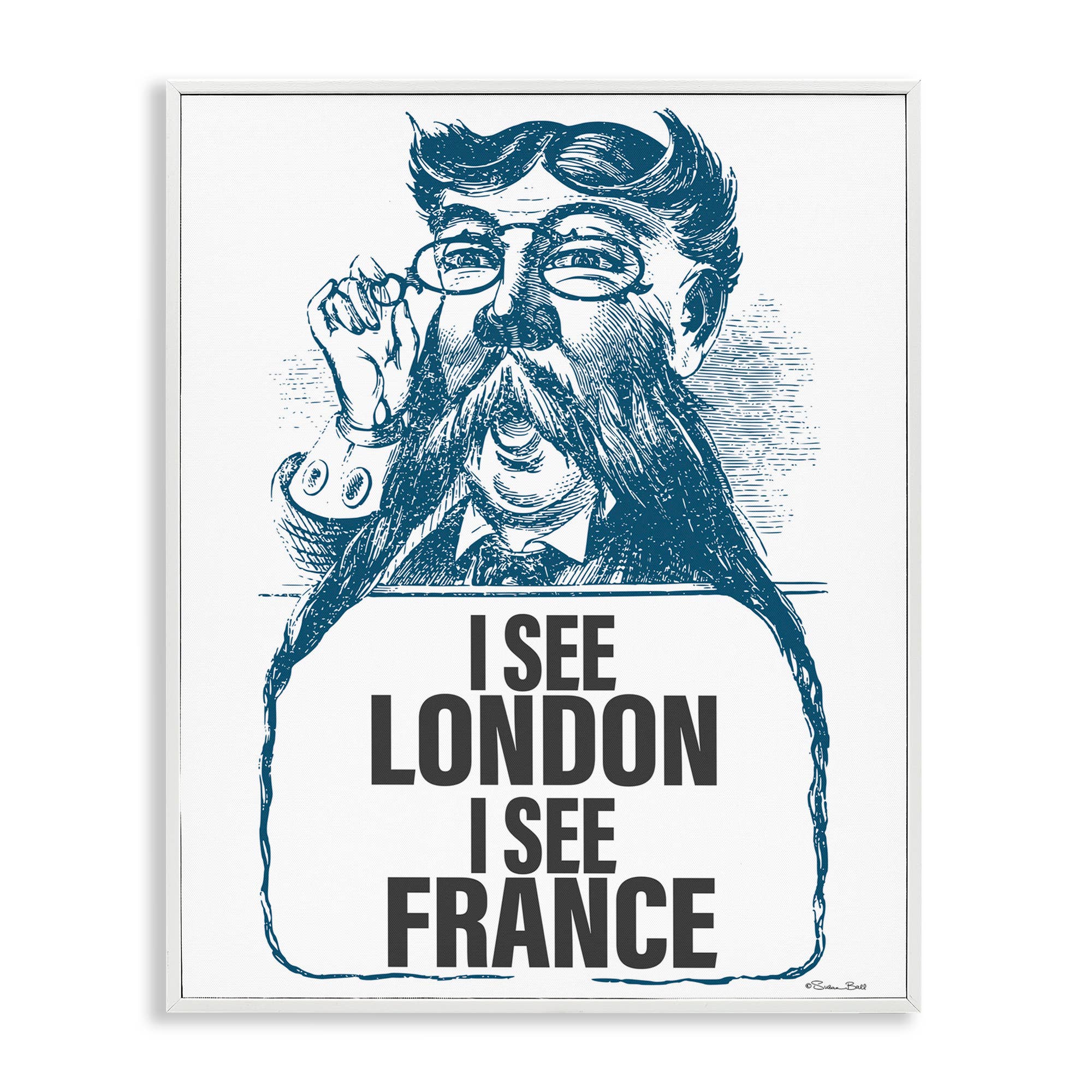 Stupell Industries - Wholesale Wall Sign - I See London & France - Framed Wall Art21