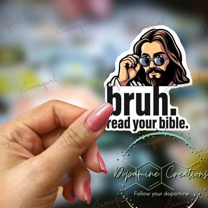 Bruh Read Your Bible Sticker for wholesale by Dopamine Creations