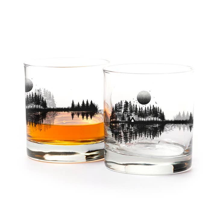 Black Lantern - Wholesale Cocktail/Liquor Glass - Nature Guitar Whiskey Glasses