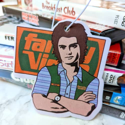 Steve Harrington Stranger Things Air Freshener, Car Decor for wholesale by HelloSailorTees