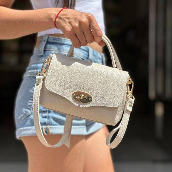 Chenson & Gorett - Wholesale Top Handle Bag - Women's - Compact Handbag in Italian Leather for Women. Rebates