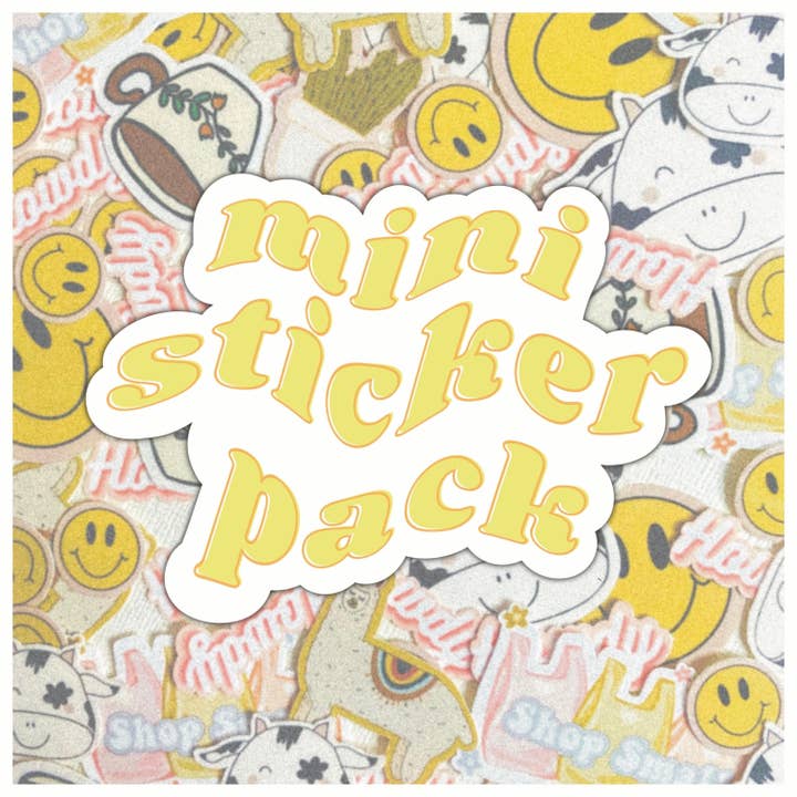 Mini Mystery Sticker Pack for wholesale by Rooted Hill
