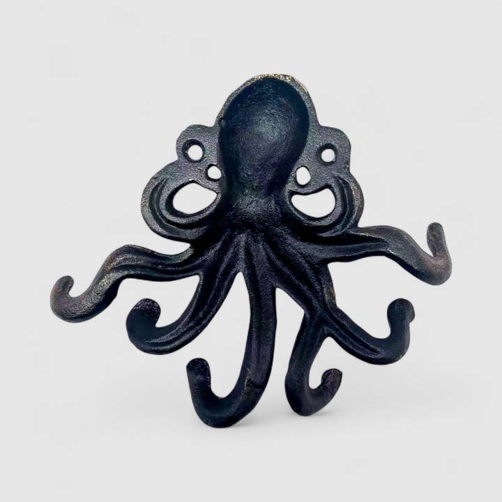 Iron & Blossom - Wholesale Wall Hook - Octopus Hook, Cast Iron Copper Nautical Wall Hook3