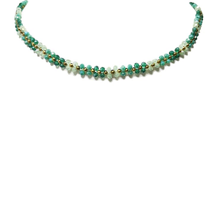 Handmade Chocker With Crystal - MNK2388E963 for wholesale by AMORINO SRL