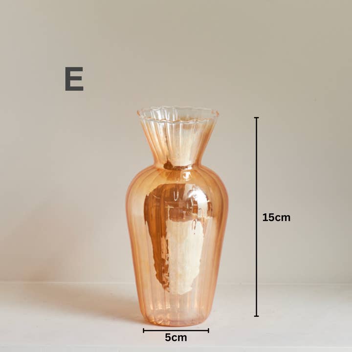IVORE.GROUP (We cover All Import duty) - Wholesale Vase - Gold Glass Decorative Vase4