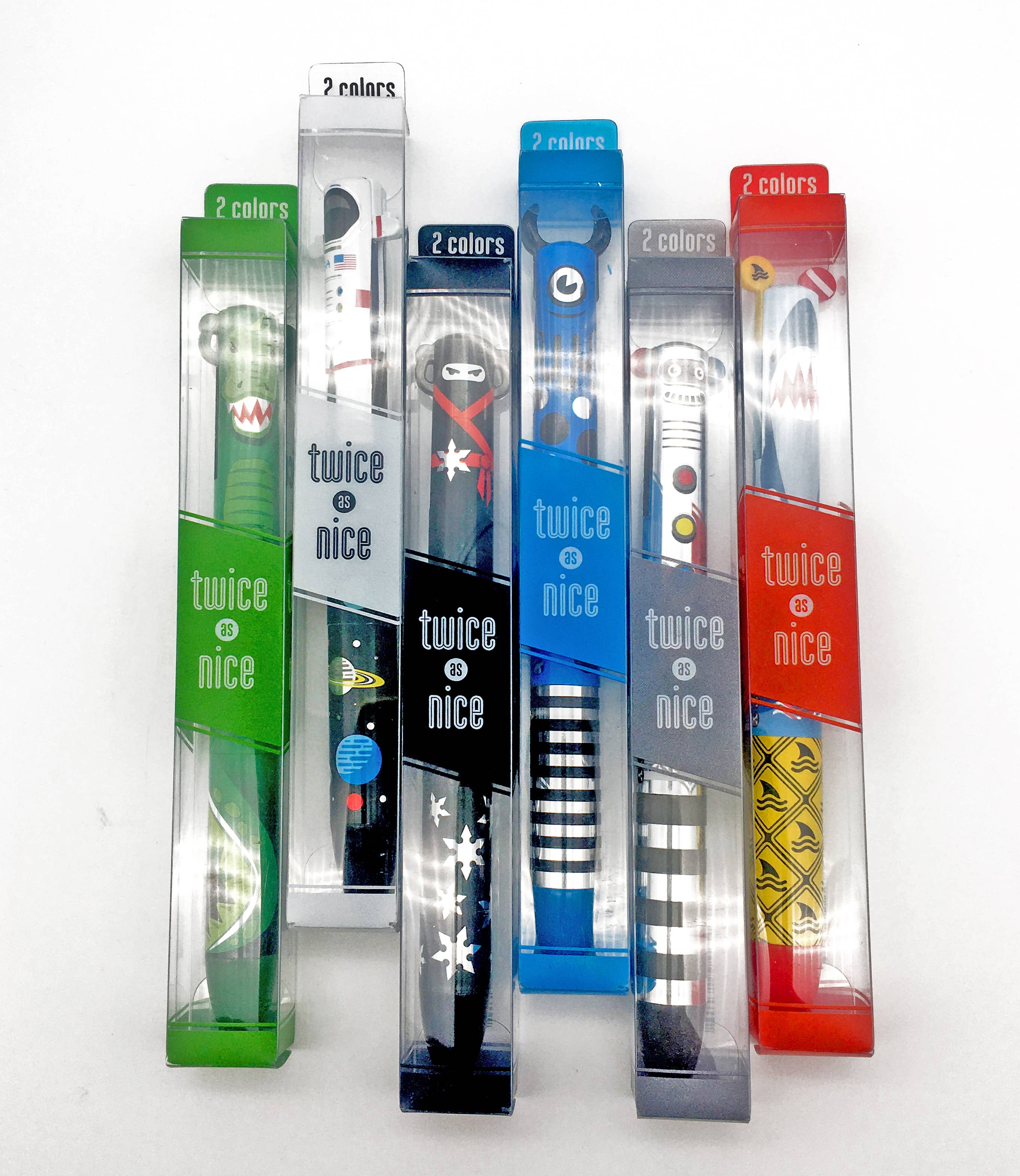 SNIFTY - Vente Stylos - Lot de 30 stylos à clic bicolores métallisés Twice as Nice7