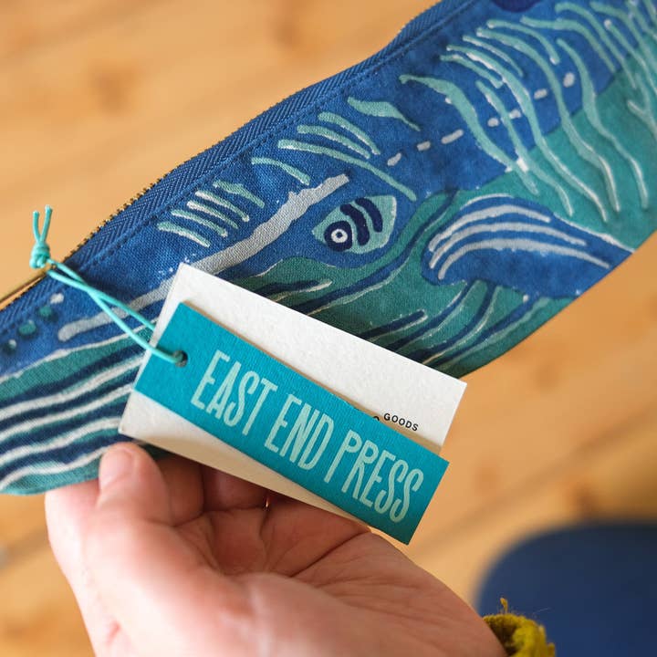East End Press - Wholesale Pencil Case/Pouch - Whale Fabric Case7