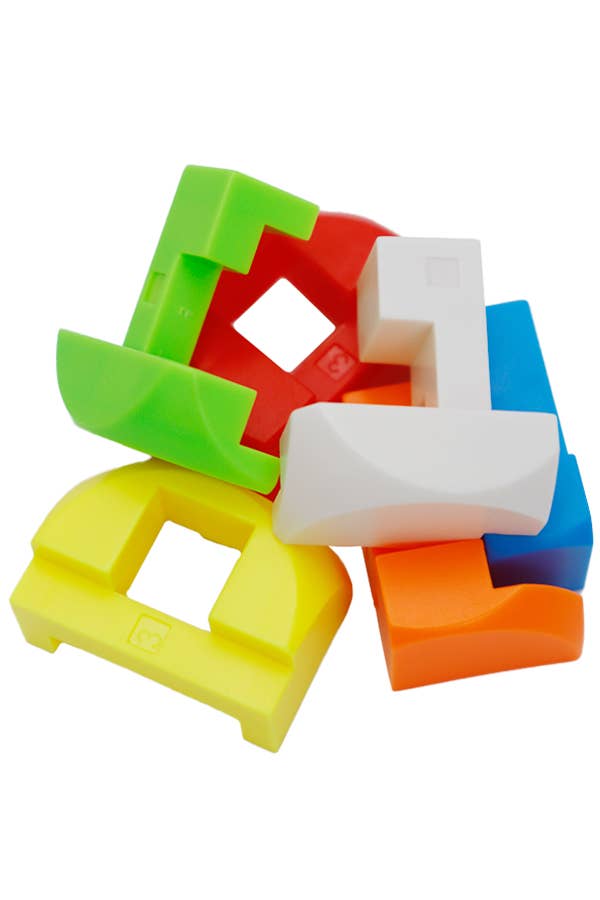 Cap Zone – wholesale Byggsats - Barn – Färgglada 3D geometriska byggsten pussel sensorisk leksak3