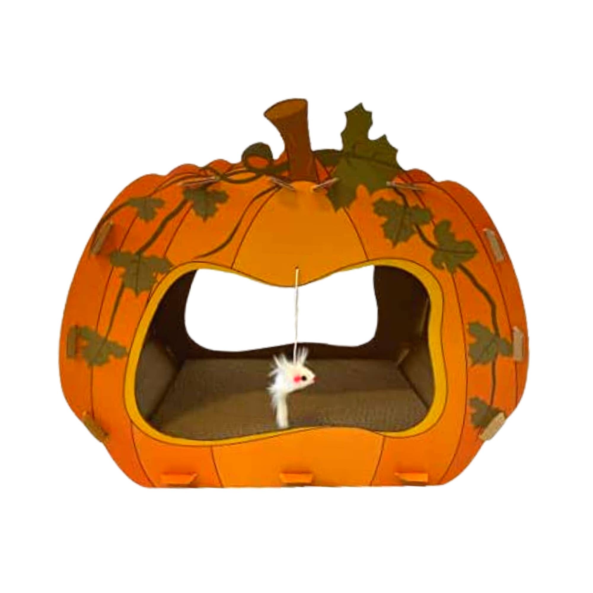 Midlee Designs – wholesale Kattkliare - Katt – Midlee Halloween pumpa katt skrapare hus9