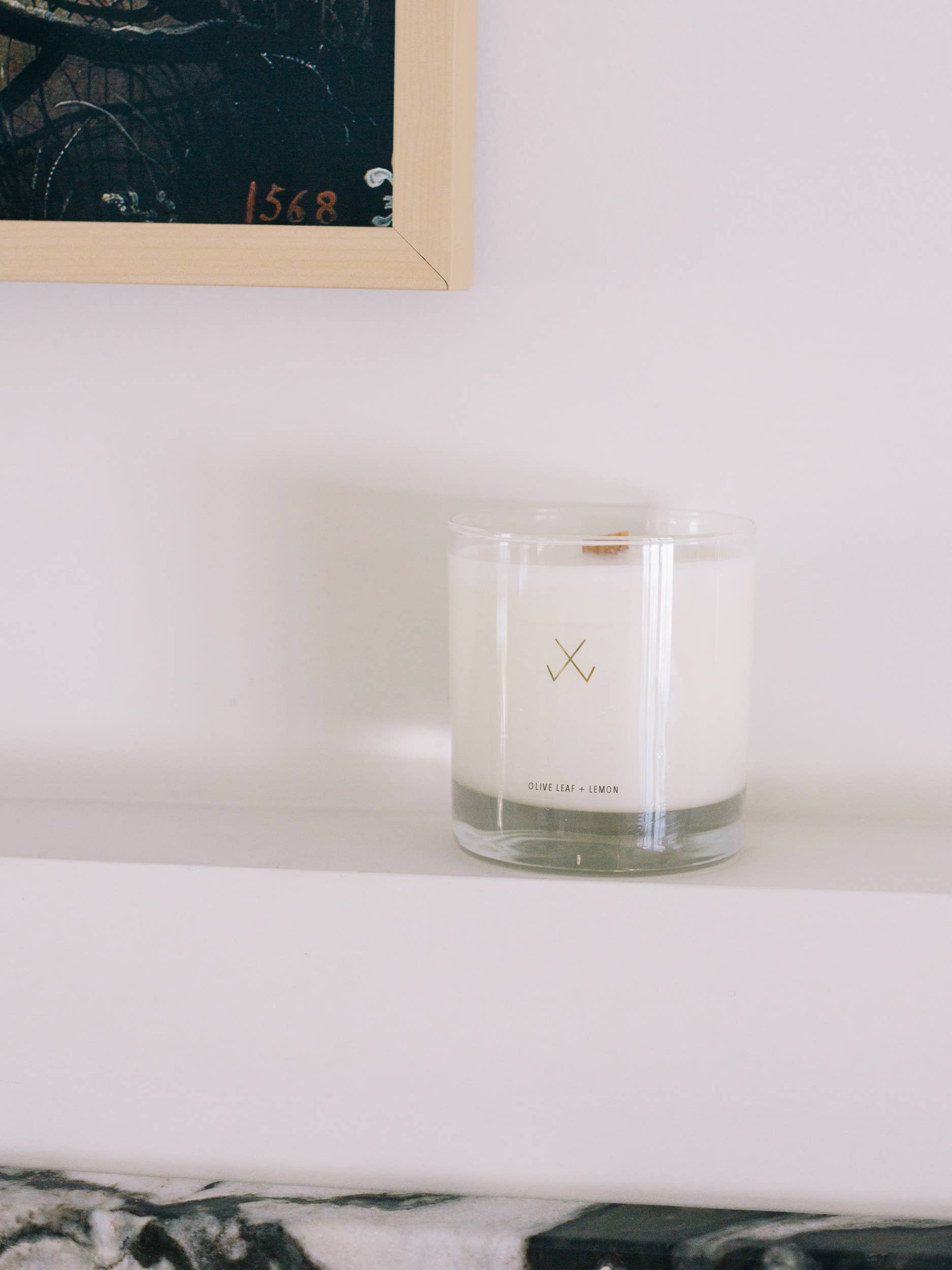 Simply Curated - Wholesale Jar/Filled Candle - Olive Leaf + Lemon - 9 oz Soy Candles 4