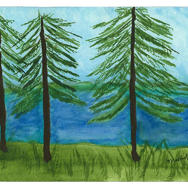 The Pines for wholesale by Michael Sincic Watercolors