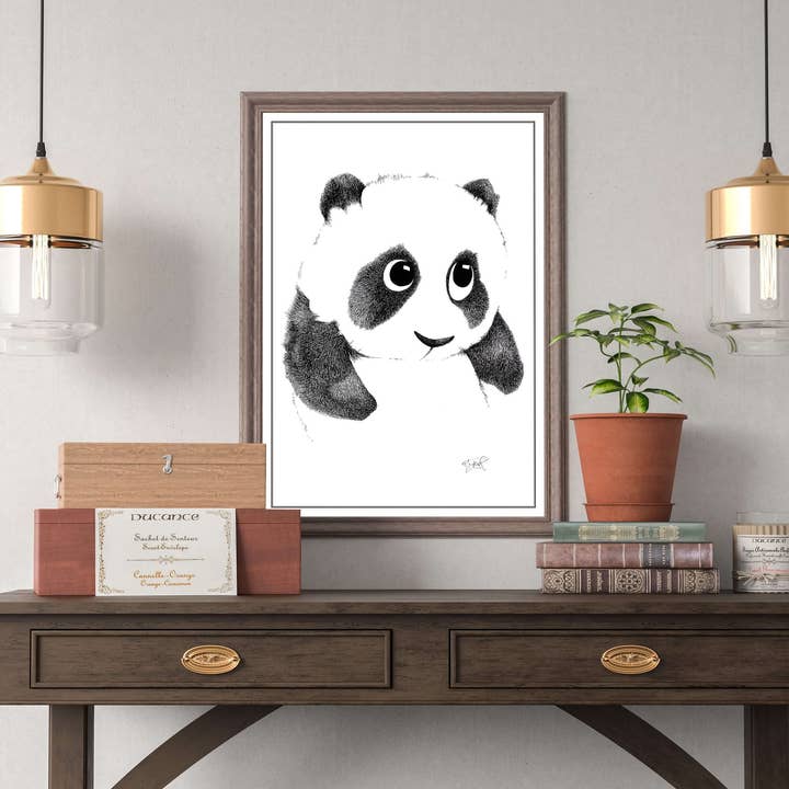PANDA BEAR Illustration - A3 for wholesale by Atypik' Concept