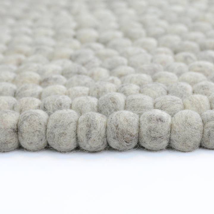 Woollyfelt - Wholesale Area rug - Gray Wool Round Custom Area Rug - Nursery Carpet3