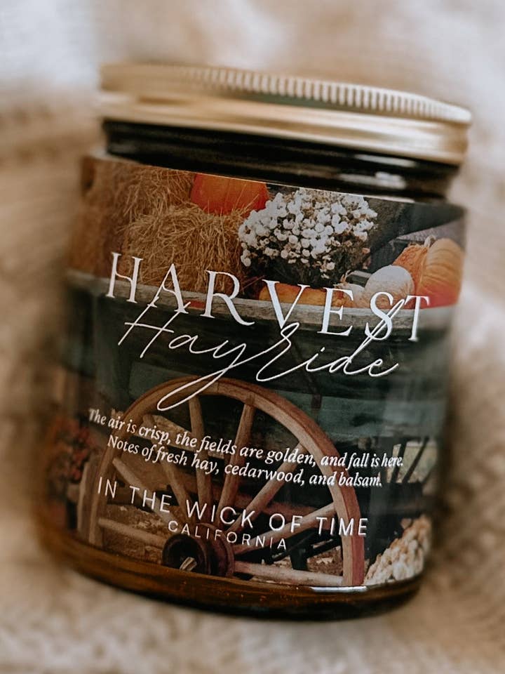 Vela de Paseo en Carro de Heno de Cosecha | 9 oz para venta al por mayor de In the Wick of Time