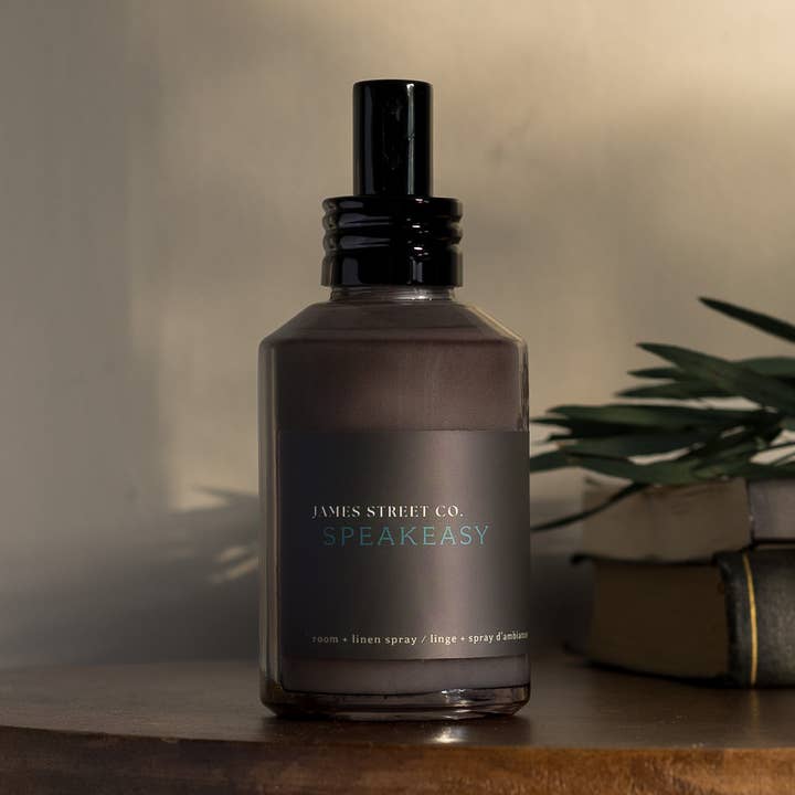 James Street Co. - Wholesale Room & Linen Spray - Speakeasy - Room Linen Spray 118ml | Warm Spicy Boozy Vanilla0
